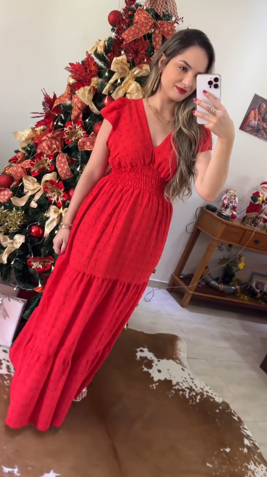 Vestido Natal Lírio