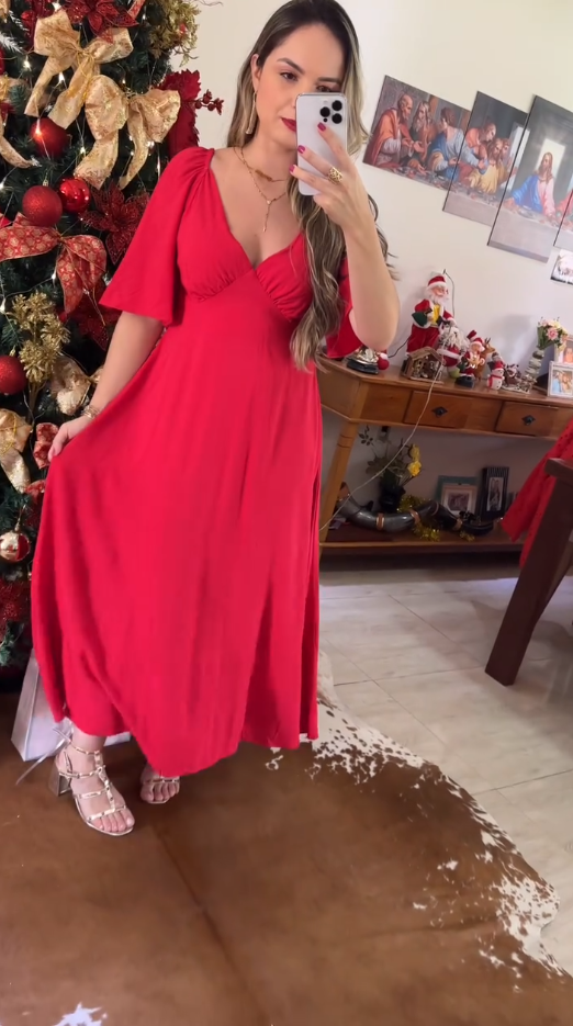 Vestido Natal Papoula